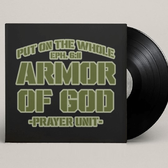 Put On The Whole Armor Of God Prayer warrior Custom Vinyl Record Sleeves