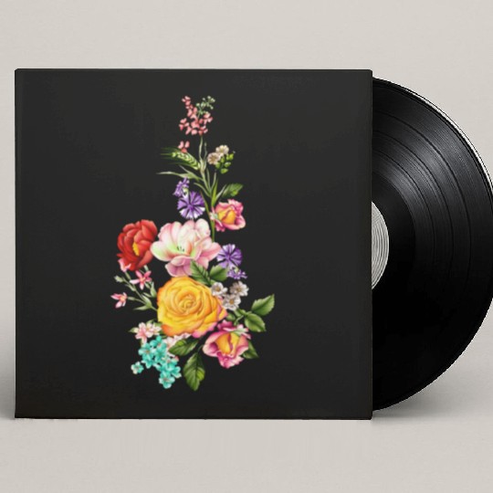 splash flowers,blossom Custom Vinyl Record Sleeves