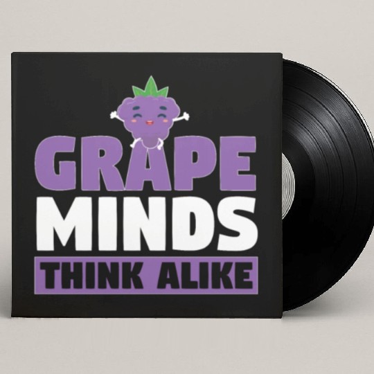 Grape Minds Think Alike Custom Vinyl Record Sleeves