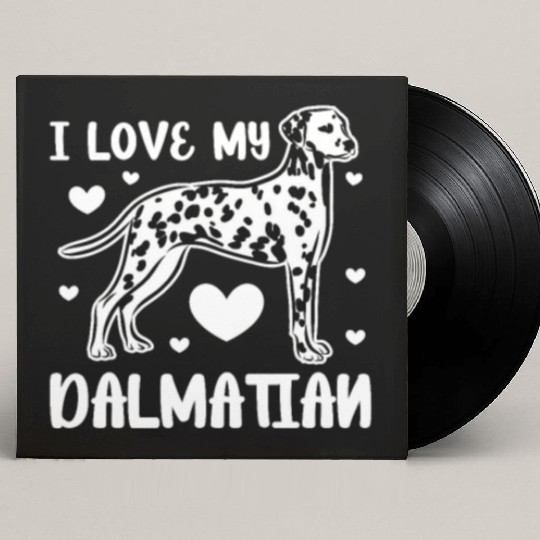 I Love My Dalmatian Custom Vinyl Record Sleeves