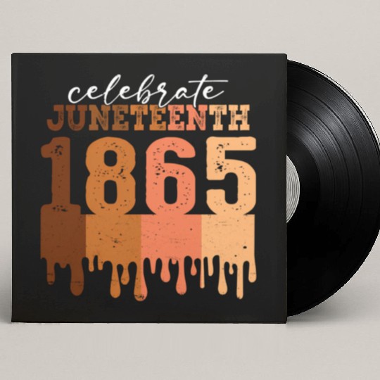 Celebrate Juneteenth 1865 Black Wo African America Custom Vinyl Record Sleeves