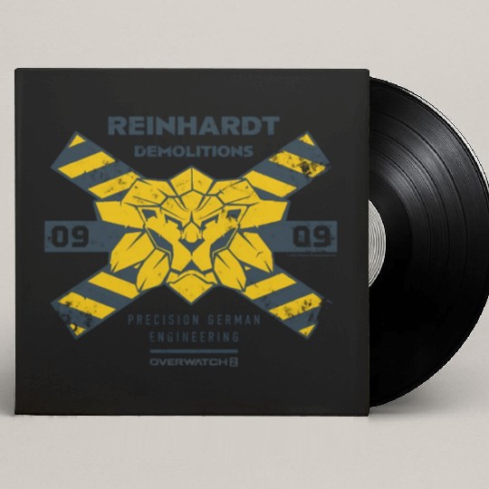 Overwatch 2 Reinhardt Demolitions Icon Logo Custom Vinyl Record Sleeves