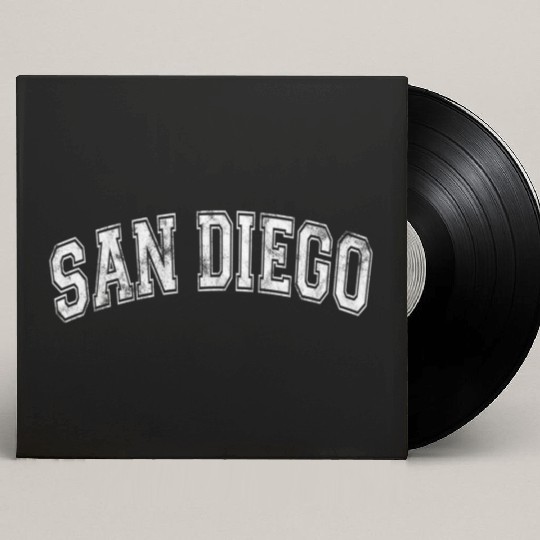 San Diego I California State Custom Vinyl Record Sleeves