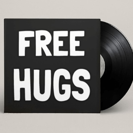 Free Hugs Optimist Hugging Wo Custom Vinyl Record Sleeves