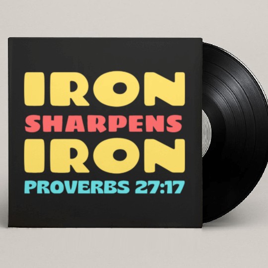 Iron Sharpens Iron nature Custom Vinyl Record Sleeves
