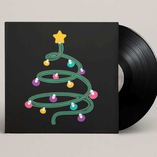 Christmas Light Christmas Tree Custom Vinyl Record Sleeves
