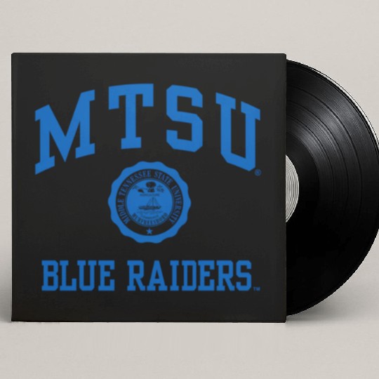 Middle Tennessee State Blue Raiders Seal Logo Custom Vinyl Record Sleeves