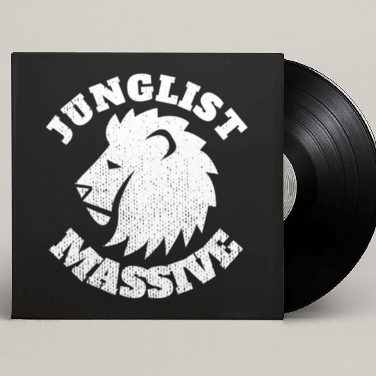 Junglist Music DnB EDM Drum N Bass Lion Custom Vinyl Record Sleeves