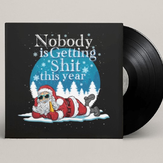 Santa 2020 Claus Ugly Bad Santa Custom Vinyl Record Sleeves