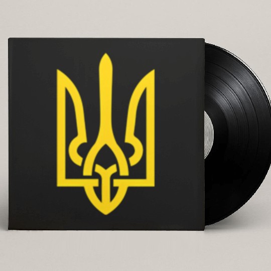 Ukraine Trident Symbol Middle Ukrainian Zeleny Custom Vinyl Record Sleeves