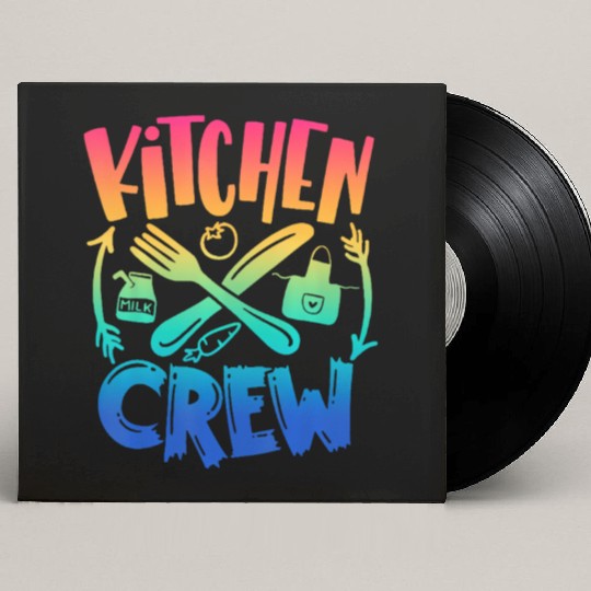 Kitchen Crew Back To School Team Field Day 2022 Custom Vinyl Record Sleeves