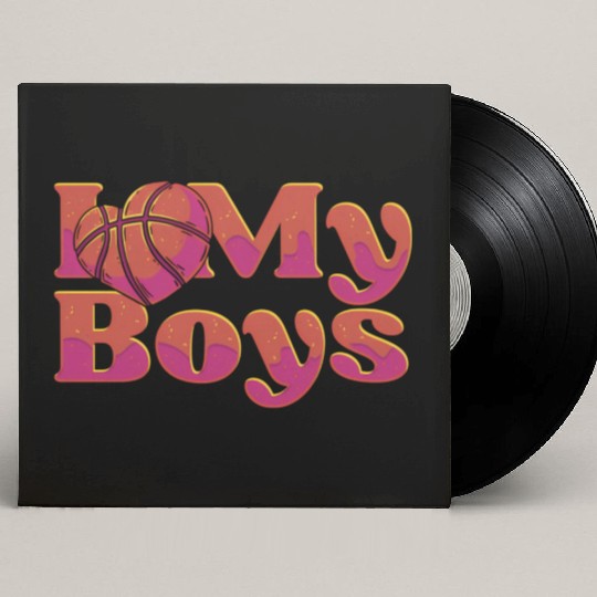 Baetball Mom - Bball Hooping Player Baller I Love Custom Vinyl Record Sleeves