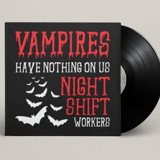 Night Shift Worker Graveyard Duty Custom Vinyl Record Sleeves