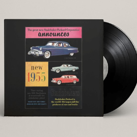 STUDEBAKER PACKARD 1950s AD PRESIDENT COMMANDER Custom Vinyl Record Sleeves