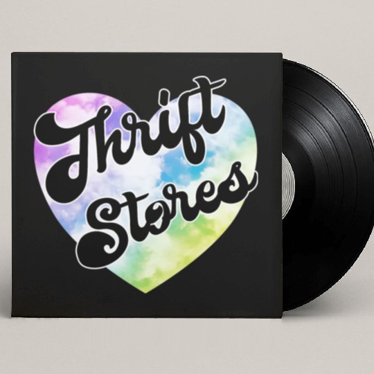 Thrift Stores pastel clouds heart Custom Vinyl Record Sleeves