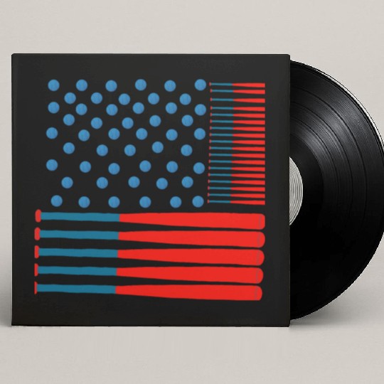 Baseball Stars & Stripes: A Patriotic Swing Custom Vinyl Record Sleeves