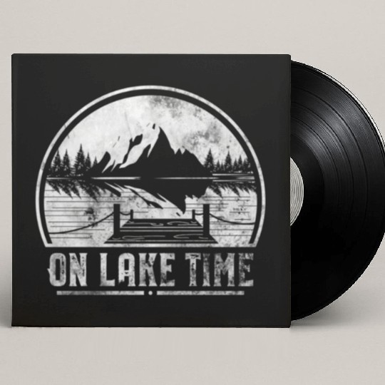 On Lake Time Summer Boating And Fishing Custom Vinyl Record Sleeves