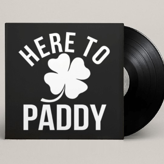 Here To Paddy Shamrock St Patrick'S Custom Vinyl Record Sleeves