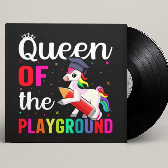 Queen Of The Playground Back To School Custom Vinyl Record Sleeves