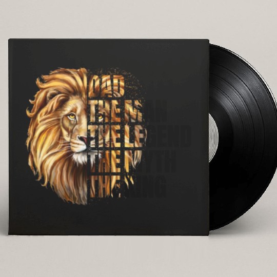 The Man the Legend Lion Custom Vinyl Record Sleeves
