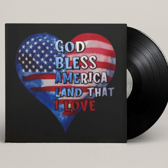 God bless America Land that I love Custom Vinyl Record Sleeves