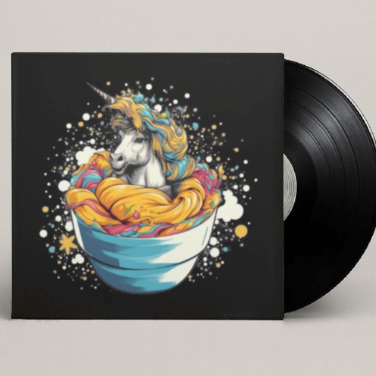 Unicorn Ice Cream Custom Vinyl Record Sleeves