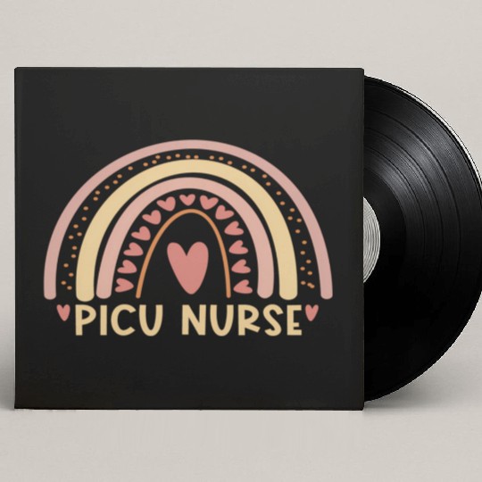 Picu Nurse Boho Rainbow Nursing Student Custom Vinyl Record Sleeves