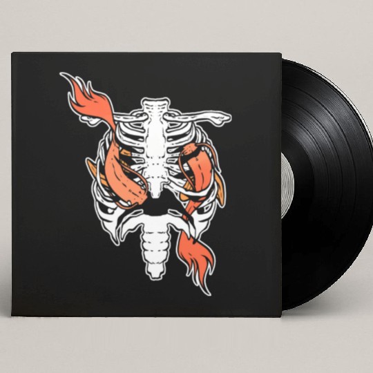Koi Fish Ribs Aquarist Gift Custom Vinyl Record Sleeves