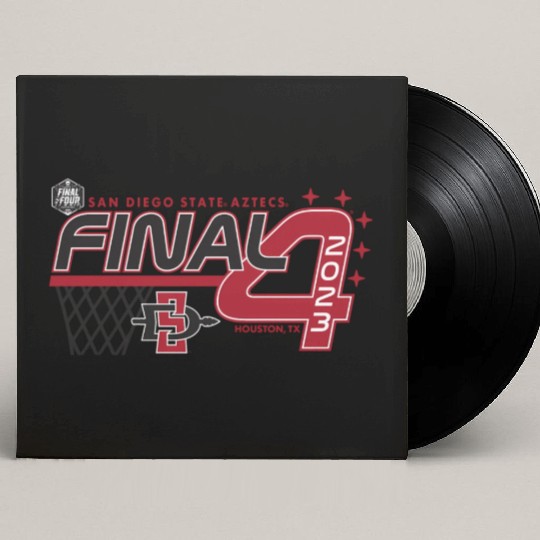 San Diego State Aztecs Final Four 2023 Baetball Custom Vinyl Record Sleeves