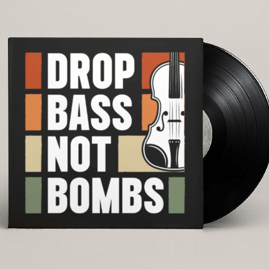 Musician Headphones Songs Dancing Custom Vinyl Record Sleeves