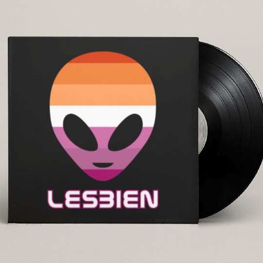 Lesbien aka lesbian alien Custom Vinyl Record Sleeves