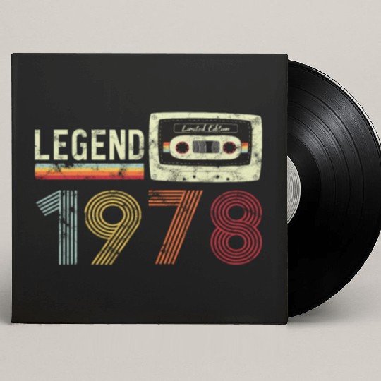 1978 Geburtstag Vintage Cassette Custom Vinyl Record Sleeves