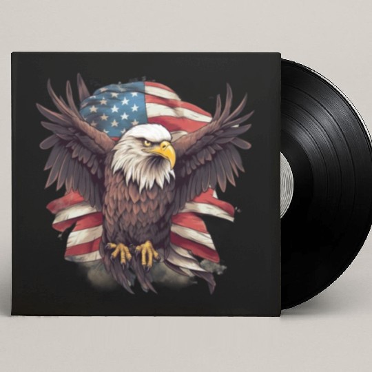 Merica Patriotic USA Eagle Custom Vinyl Record Sleeves