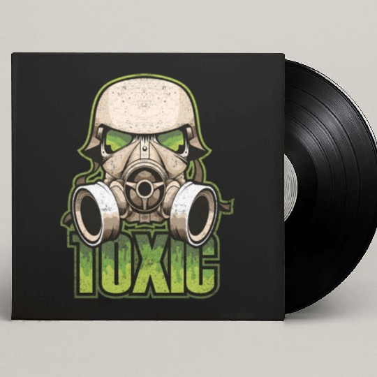 Toxic Green Military And Safety Gas Custom Vinyl Record Sleeves
