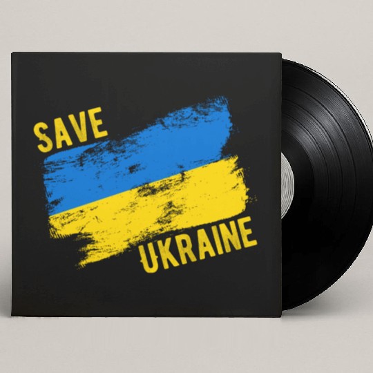 Save Ukraine Custom Vinyl Record Sleeves