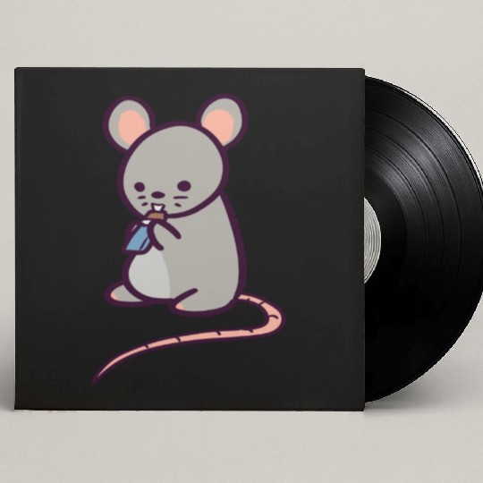 Cute Rat Candy Bar Custom Vinyl Record Sleeves