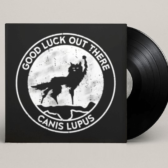 canis lupus mountain Custom Vinyl Record Sleeves