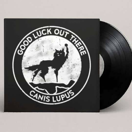 canis lupus mountain Custom Vinyl Record Sleeves