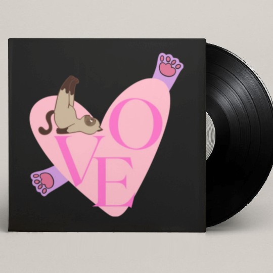 Love Cat nostalgia Custom Vinyl Record Sleeves