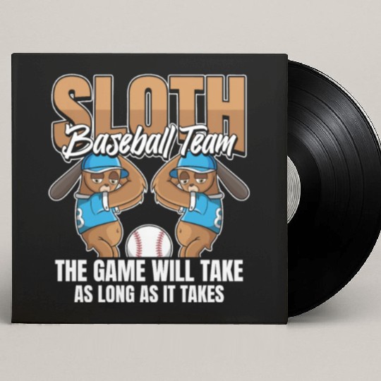 Sloth Team Sloth Baseball Custom Vinyl Record Sleeves