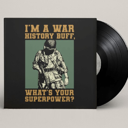 War History Buff - WW2 Enthusiast Custom Vinyl Record Sleeves