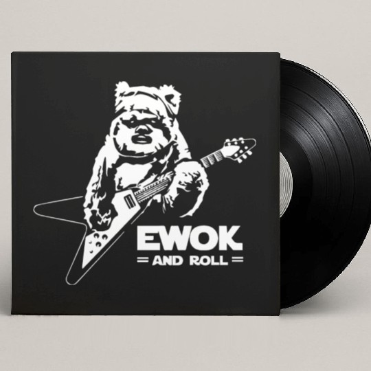 New Ewok And Roll Guitar Funny Custom Vinyl Record Sleeves