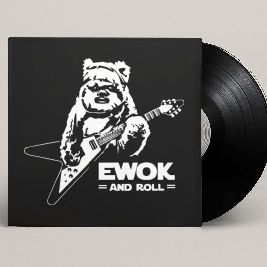 New Ewok And Roll Guitar Funny Custom Vinyl Record Sleeves