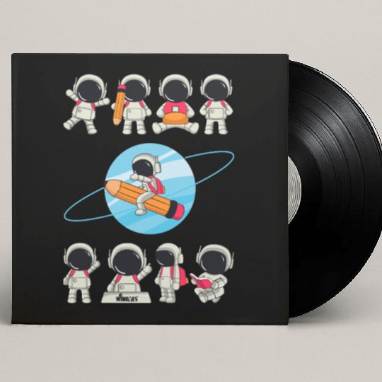 WINKYES - Funny Astronauts Custom Vinyl Record Sleeves