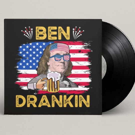 Ben Drankin US President Independence Day Custom Vinyl Record Sleeves