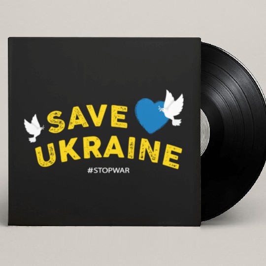 Save Ukraine Custom Vinyl Record Sleeves