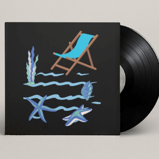 Sizzling Summer Beach Vibes Custom Vinyl Record Sleeves--Embrace the sun