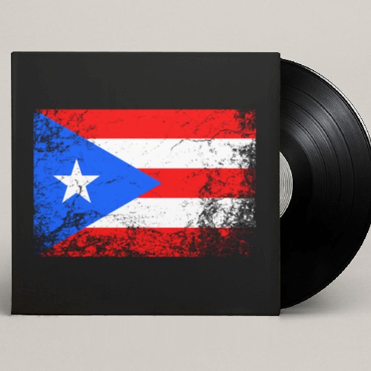 Puerto Rico National Flag Custom Vinyl Record Sleeves