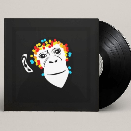 Monkey Face Monkey Monkey Custom Vinyl Record Sleeves