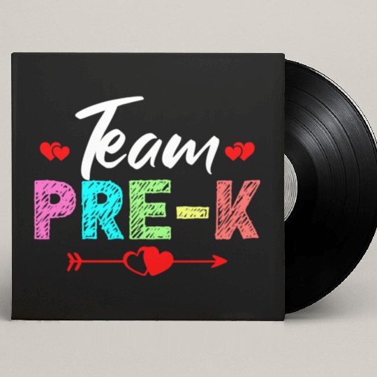 Team Pre K Teacher Custom Vinyl Record Sleeves